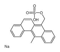 (12-methylbenzo[a]anthracen-7-yl)methyl hydrogen sulfate,sodium Structure