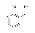 3-(溴甲基)-2-氯吡啶结构式