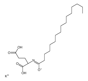 potassium,(2S)-2-(hexadecanoylamino)pentanedioate,hydron结构式