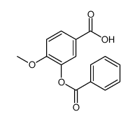 3-benzoyloxy-4-methoxybenzoic acid Structure