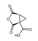 cyclopropane-1,1,2-tricarboxylic acid 1,2-anhydride结构式