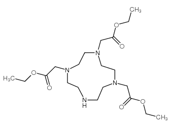 1,4,7-三(乙氧羰基甲基)-1,4,7,10-四氮杂环十四烷结构式