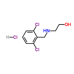 2-[(2,6-Dichlorobenzyl)amino]ethanol hydrochloride (1:1) Structure