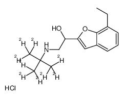 Bufuralol-d9 hydrochloride结构式