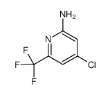 2-氨基-4-氯-6-三氟甲基吡啶结构式