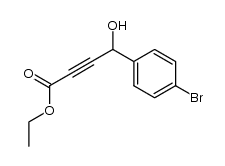 4-(4-bromophenyl)-4-hydroxybut-2-ynoic acid ethyl ester Structure