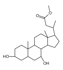 (3α,5β,7β)-3,7-Dihydroxy-24-norcholan-23-oic Acid Methyl Ester结构式