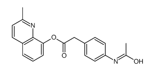 (2-methylquinolin-8-yl) 2-(4-acetamidophenyl)acetate Structure
