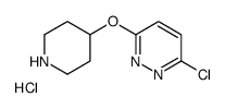 3-氯-6-(4-哌啶基氧基)哒嗪盐酸盐结构式