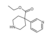 4-(吡啶-3-基)哌啶-4-羧酸乙酯结构式