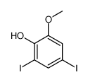 2,4-Diiodo-6-methoxyphenol Structure