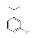 2-溴-4-(二氟甲基)吡啶结构式