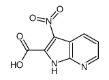 3-硝基-1H-吡咯并[2,3-B]吡啶-2-羧酸结构式