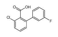 2-chloro-6-(3-fluorophenyl)benzoic acid Structure