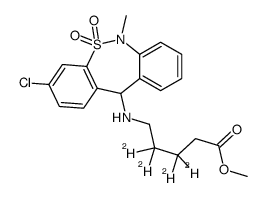 Tianeptine Metabolite MC5-d4 Methyl Ester Structure