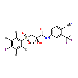 (R)-Bicalutamide-d4 Structure