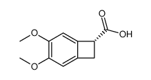 (R)-4,5-dimethoxy-1,2-dihydrocyclobutabenzene-1-carboxylic acid Structure