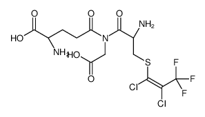 S-(1,2-dichloro-3,3,3-trifluoro-1-propenyl)glutathione结构式