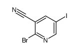 2-bromo-5-iodopyridine-3-carbonitrile Structure