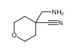 4-(氨基甲基)四氢-2H-吡喃-4-甲腈结构式