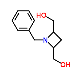 1-苄基-2,4-双羟甲基氮杂环丁烷结构式