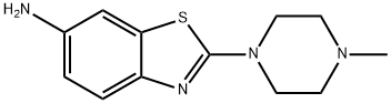 2-(4-甲基哌嗪-1-基)-1,3-苯并噻唑-6-胺结构式