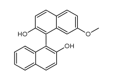 7-methoxy-[1,1'-binaphthalene]-2,2'-diol结构式