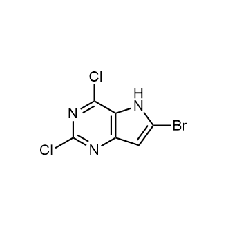 6-溴-2,4-二氯-5H-吡咯并[3,2-d]嘧啶结构式