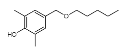2,6-dimethyl-4-(pentyloxymethyl)phenol结构式