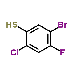 5-Bromo-2-chloro-4-fluorobenzenethiol Structure