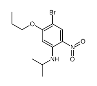 4-Bromo-N-isopropyl-2-nitro-5-propoxyaniline结构式
