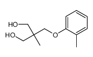 2-methyl-2-[(2-methylphenoxy)methyl]propane-1,3-diol结构式