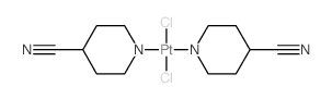 dichloroplatinum; 6H-pyridine-4-carbonitrile; 3,4,5,6-tetrahydro-2H-pyridine-4-carbonitrile Structure