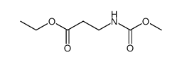 -bta--Alanine,N-(methoxycarbonyl)-,ethyl ester Structure