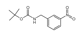 N-(3-nitrophenylmethyl)carbamic acid t-butyl ester结构式