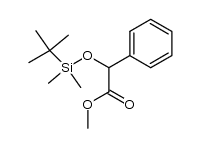 (tert-butyldimethylsilanyloxy)phenylacetic acid methyl ester结构式