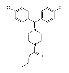 ethyl [4-(bis (4-chlorophenyl) methyl)-1-piperazinyl] carboxylate结构式