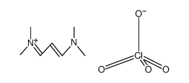N,N,N’,N’-tetramethyl-1,5-diazapenta-1,3-dienium perchlorate结构式