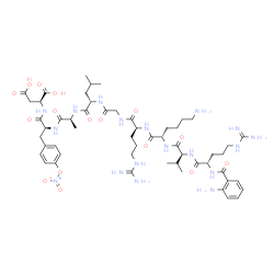 AMINOBENZOYL-ARG-VAL-LYS-ARG-GLY-LEU-ALA-TYR(NO2)-ASP structure