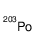 polonium-203 atom Structure