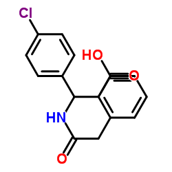 4-氯-beta-[(2-苯基乙酰基)氨基]苯丙酸结构式