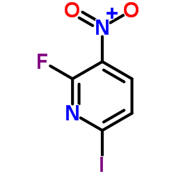 2-Fluoro-6-iodo-3-nitropyridine结构式