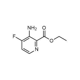 3-氨基-4-氟吡啶甲酸乙酯结构式