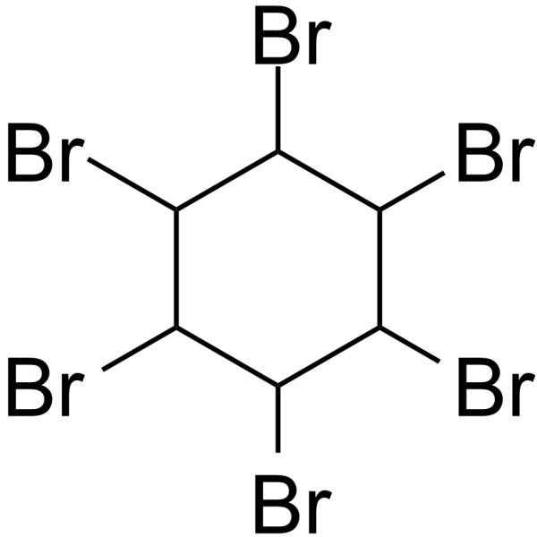 1,2,3,4,5,6-HEXABROMOCYCLOHEXANE Structure