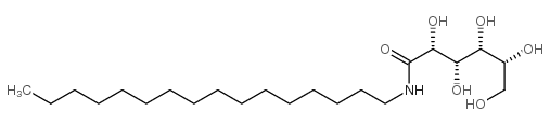 N-hexadecyl-D-gluconamide结构式