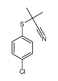 2-(4-chlorophenyl)sulfanyl-2-methylpropanenitrile Structure