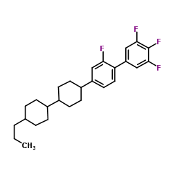 2,3',4',5'-Tetrafluoro-4-[4'-propyl-1,1'-bi(cyclohexyl)-4-yl]biphenyl Structure
