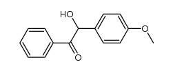 2-Hydroxy-2-(4-methoxyphenyl)-1-phenylethanone结构式