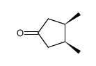 cis-3,4-dimethylcyclopentanone结构式