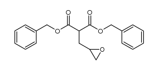 dibenzyl (2,3-epoxypropyl)malonate Structure